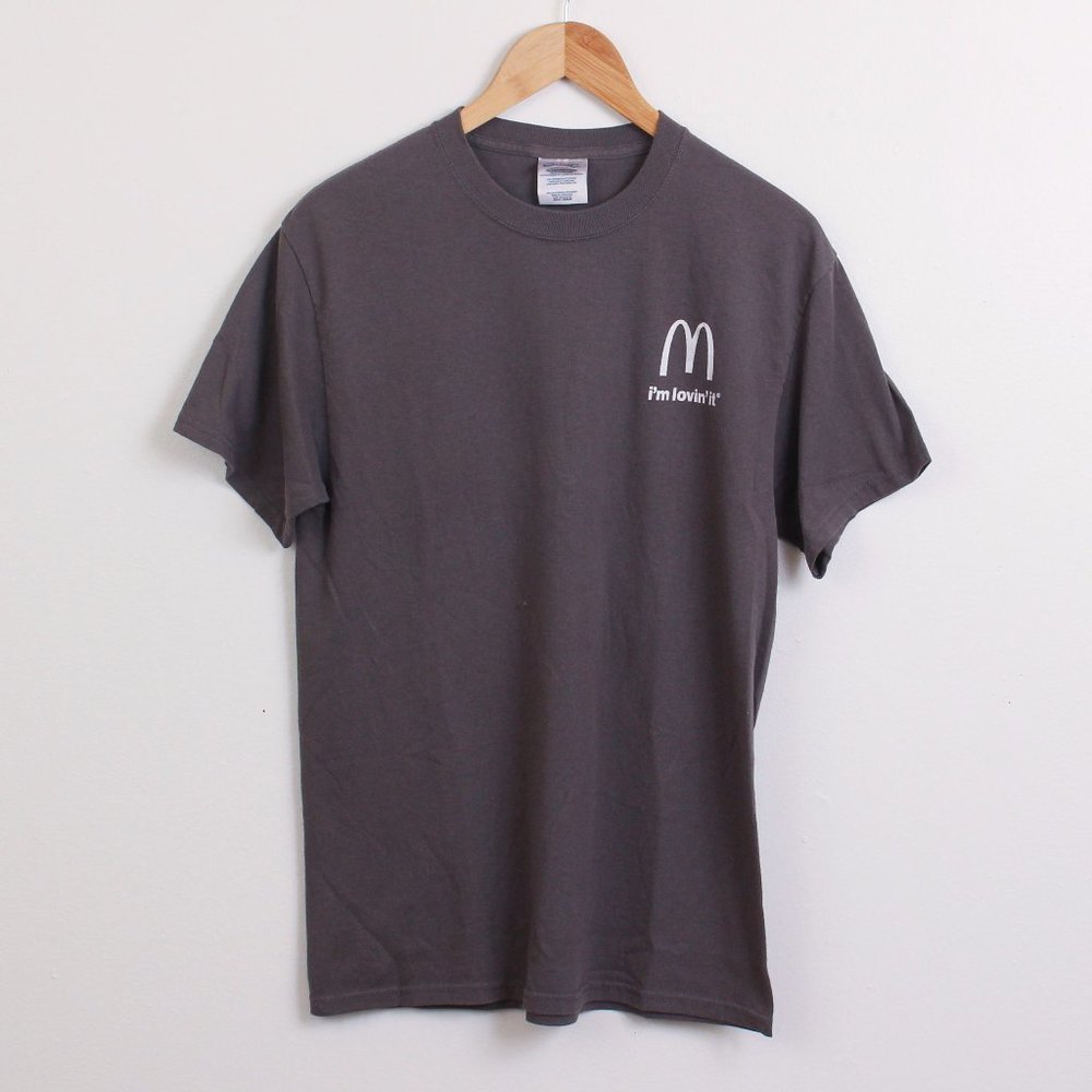 McDonalds Shirt Mens Medium Gray Employee Washington State Tee